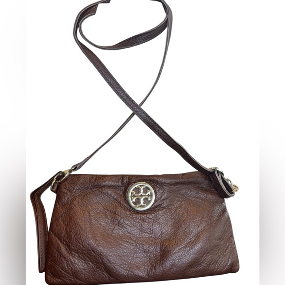Tory Burch Vintage Brown Leather Crossbody Bag - Picture 8 of 9